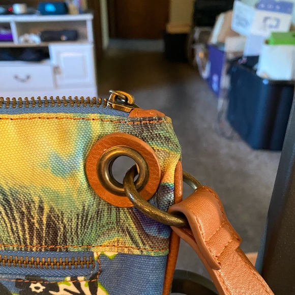 Coco & Carmen Canvas Crossbody with Brass and Leather details - Picture 5 of 7